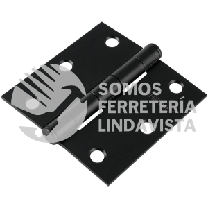 46918 BC-306P BISAGRA CUADRADA 3" ACERO NEGRO PLANA HERMEX