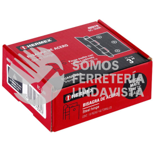 46919 BC-306R BISAGRA CUADRADA 3" NEGRO REDONDA HERMEX