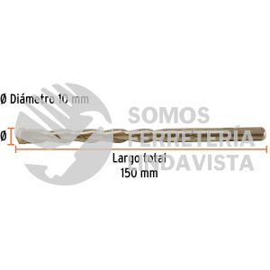 102349 BCT-10X150 BROCA PARA CONCRETO 10 X 150 MM TRUPER