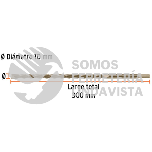 102350 BCT-10X300 BROCA PARA CONCRETO 10 X 300 MM TRUPER