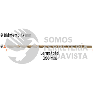 102352 BCT-13X300 BROCA PARA CONCRETO 13 X 300 MM TRUPER