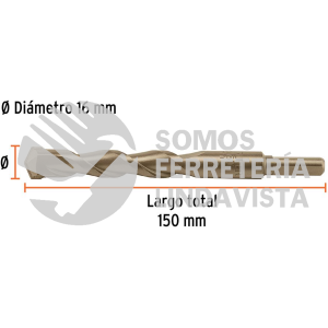 102353 BCT-16X150 BROCA PARA CONCRETO 16 X 150 MM TRUPER