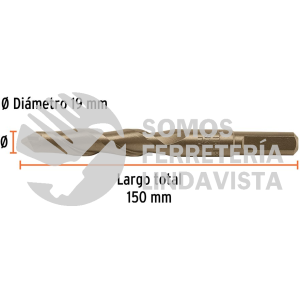 102355 BCT-19X150 BROCA PARA CONCRETO 19 X 150 MM TRUPER