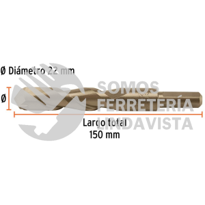 102357 BCT-22X150 BROCA PARA CONCRETO 22 X 150 MM TRUPER