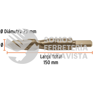 102359 BCT-25X150 BROCA PARA CONCRETO 25 X 150 MM TRUPER