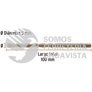102340 BCT-5X100 BROCA PARA CONCRETO 5 X 100 MM TRUPER