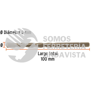 102342 BCT-6X100 BROCA PARA CONCRETO 6 X 100 MM TRUPER