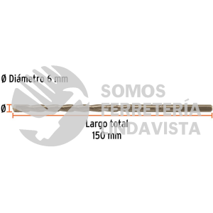 102343 BCT-6X150 BROCA PARA CONCRETO 6 X 150 MM TRUPER