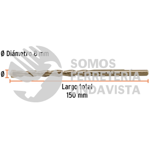 102346 BCT-8X150 BROCA PARA CONCRETO 8 X 150 MM TRUPER