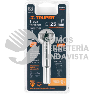 102370 BFM-25 BROCA FORSTNER 25 MM PARA MADERA TRUPER