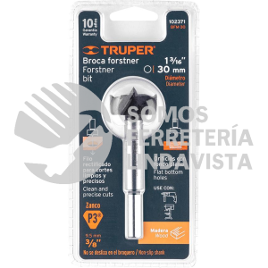 102371 BFM-30 BROCA FORSTNER 30 MM PARA MADERA TRUPER