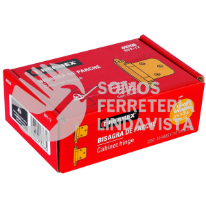 49206 BIPA-72 BOLSA CON 2 BISAGRAS PARCHE DE 7CM LATON ANTIGUO HERMEX