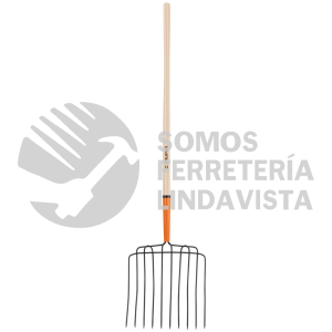 102562 BPJ-10L BIELDO PARA ESTIERCOL 10 DIENTES MANGO 48" TRUPER