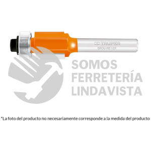 102720 BROU-RB1/4X BROCA PARA ROUTER CORTE RECTO 1/4" CON BALERO TRUPER