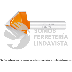 102718 BROU-V1/4 BROCA PARA ROUTER CORTE EN "V" 1/4" TRUPER