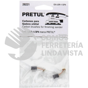 28221 CB-LIOR-1/3P4 BOLSA CON 2 CARBONES DE REPUESTO PARA LIOR-1/3P4 TRUPER PRETUL