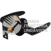49853 CEMA-6B CERRADURA MANIJA CILINDRO LATON NEGRO BAÑO HERMEX