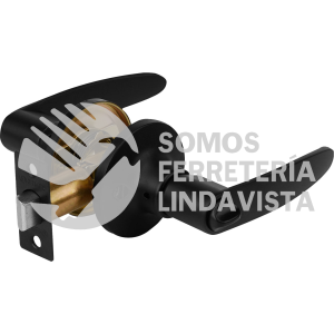 49853 CEMA-6B CERRADURA MANIJA CILINDRO LATON NEGRO BAÑO HERMEX