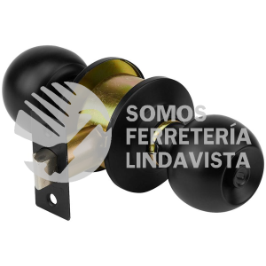 47911 CEPO-61B CERRADURA POMO NEGRO ESFERA BAÑO HERMEX