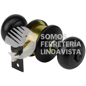 47913 CEPO-62R CERRADURA POMO NEGRO OVAL RECAMARA HERMEX