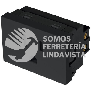 47881 COA15-LN CONTACTO ATERRIZADO NEGRO DE 1.5 MODULOS LINEA LISBOA VOLTECK
