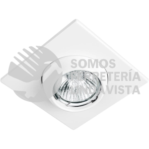45569 EMP-116S LUMINARIO CUADRADO BLANCO SPOT ESFERICO LAMPARA NO INCLUIDA VOLTECK
