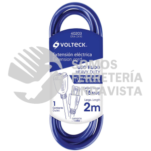 40203 ERA-2X16 EXTENSION DE USO RUDO ATERRIZADA 2 M CALIBRE 16 VOLTECK
