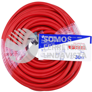 46557 ERA-30X12 EXTENSION REFORZADA ATERRIZADA 30 M 3X12 AWG VOLTECK