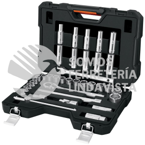 102249 JD-1/2X36M JUEGO DE 36 HERRAMIENTAS CUADRO 1/2" MM PARA MECANICO TRUPER