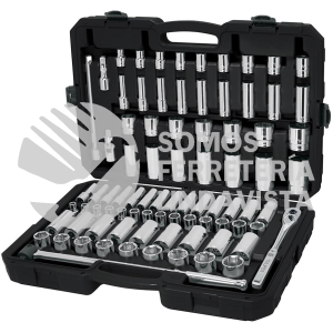 102390 JD-1/2X83MP JUEGO DE 83 HERRAMIENTAS CUADRO 1/2" STD Y MM PARA MECANICO TRUPER