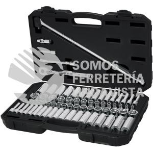 102389 JD-3/8X73MP JUEGO DE 73 HERRAMIENTAS CUADRO 3/8" STD Y MM PARA MECANICO TRUPER