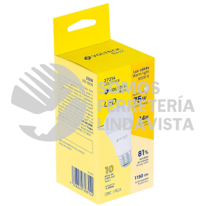 27214 LED-100CB LAMPARA DE LED TIPO BULBO A19 14 W LUZ CALIDA CAJA BASIC VOLTECK