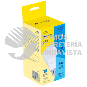 27164 LED-150FB LAMPARA DE LED TIPO BULBO A25 18 W LUZ DE DIA CAJA BASIC VOLTECK