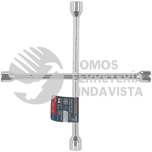 102635 LLCR-14 LLAVE DE CRUZ 14" PULIDA Y CROMADA TRUPER