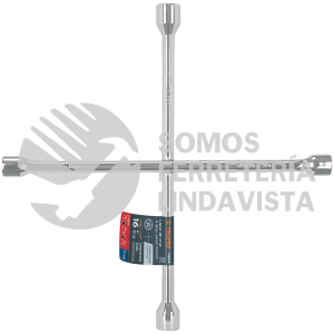 102634 LLCR-16 LLAVE DE CRUZ 16" PULIDA Y CROMADA TRUPER