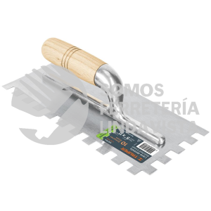 102704 LLM-11CG LLANA 11" DENTADO CUADRADO 1/2" 10 REMACHES MANGO MADERA TRUPER