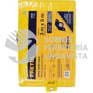 26160 LP-35A LONA 3 X 5 M AMARILLA PRETUL