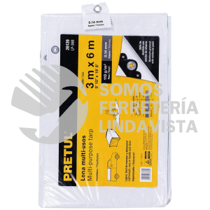 26139 LP-36B LONA 3 X 6 M BLANCA PRETUL