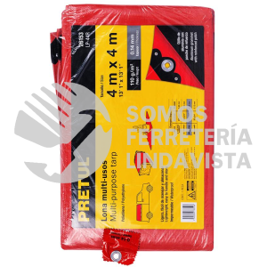 26153 LP-44R LONA 4 X 4 M ROJA PRETUL