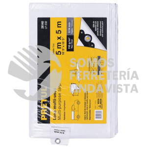 26140 LP-55B LONA 5 X 5 M BLANCA PRETUL