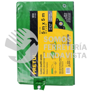 26152 LP-55V LONA 5 X 5 M VERDE PRETUL