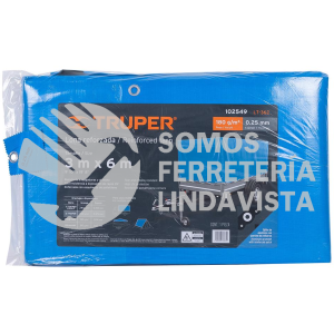 102549 LT-36Z LONA REFORZADA 3 X 6 M AZUL TRUPER