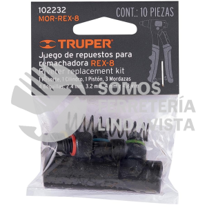 102232 MOR-REX-8 KIT DE REFACCIONES Y MORDAZAS PARA REMACHADORA REX-8 TRUPER