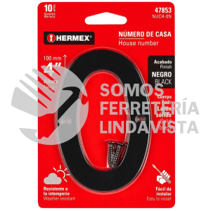 47853 NUCH-0N NUMERO CHICO DE LATON 0 NEGRO HERMEX