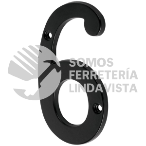 47859 NUCH-6N NUMERO CHICO DE LATON 6 NEGRO HERMEX