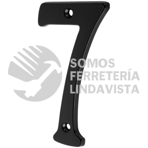 47860 NUCH-7N NUMERO CHICO DE LATON 7 NEGRO HERMEX