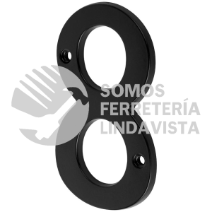 47861 NUCH-8N NUMERO CHICO DE LATON 8 NEGRO HERMEX