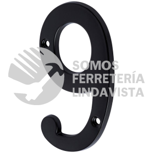 47862 NUCH-9N NUMERO CHICO DE LATON 9 NEGRO HERMEX