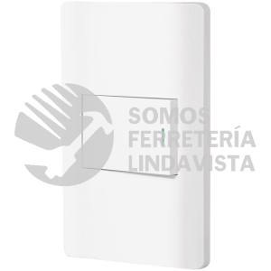 47958 PA-APSE15-LB PLACA ARMADA BLANCA 1 INTERRUPTOR 1.5 MODULOS LISBOA VOLTECK