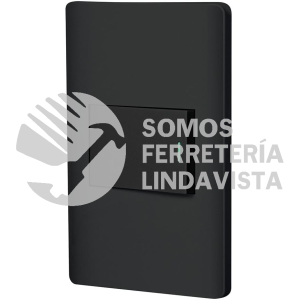 47891 PA-APSE15-LN PLACA ARMADA NEGRA 1 INTERRUPTOR 1.5 MODULOS LISBOA VOLTECK